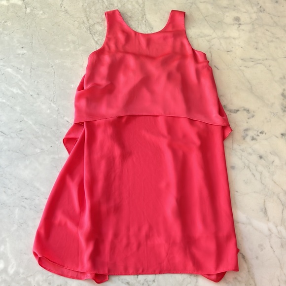 Kenneth Cole New York Pink Ruffle Mini Dress Size 2 - Picture 7 of 11